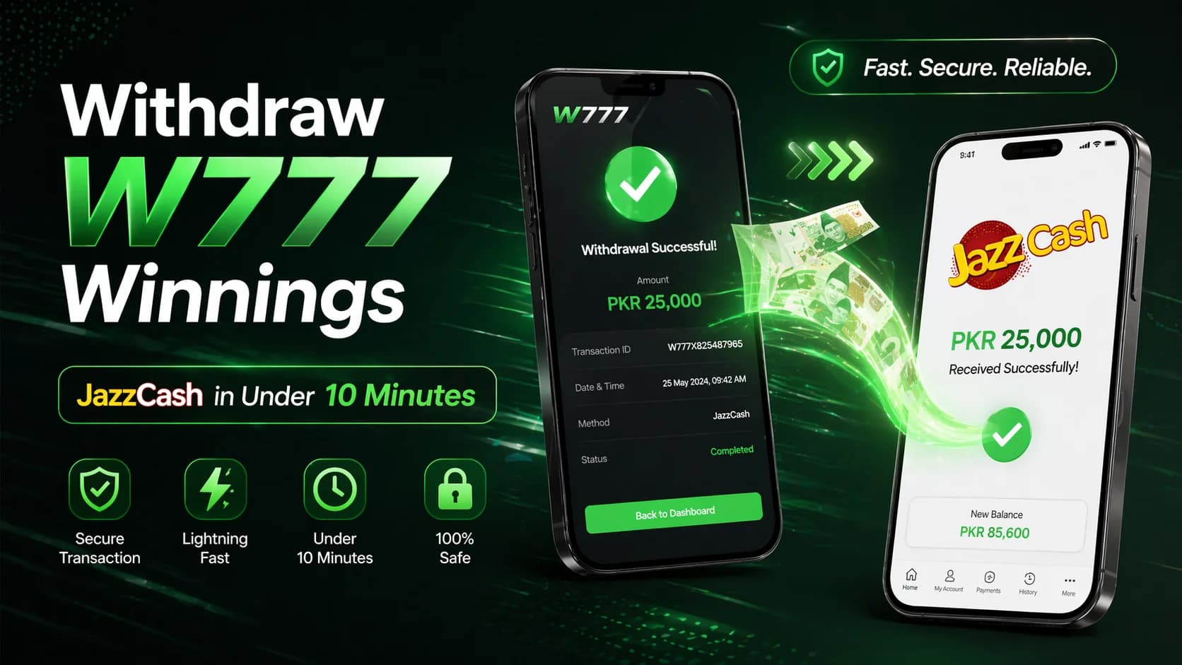 How to Withdraw W777 Winnings to JazzCash in Under 10 Minutes