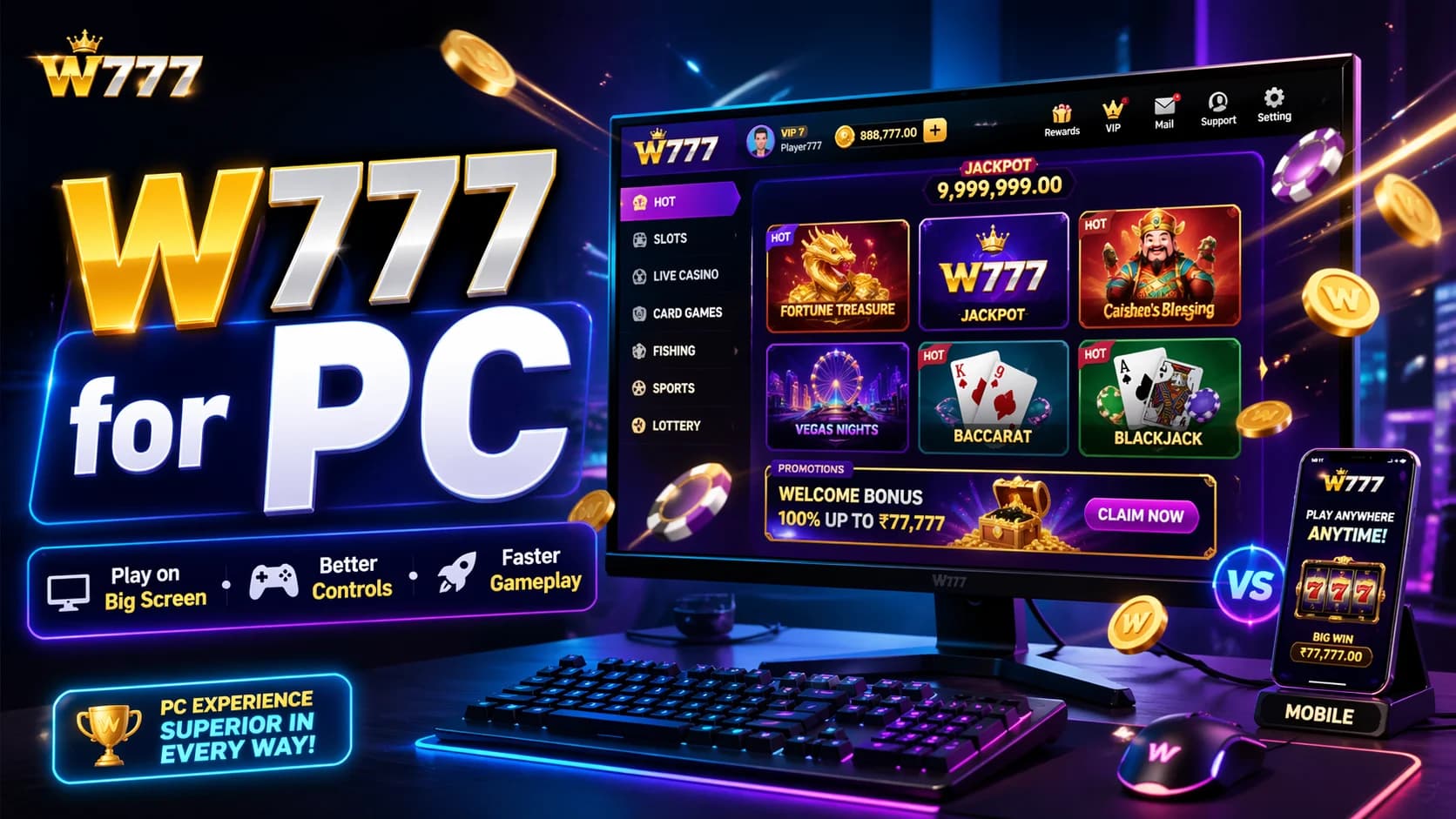 W777 for iOS: How to Play W777 on iPhone & iPad (2026)